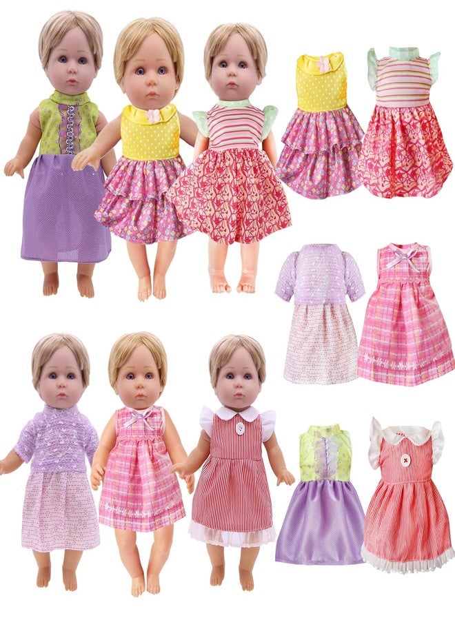 MLcnleS Girl Doll Clothes - 6 Complete Set 12 Inch Dolls Clothing Accessories for 12 13 14 Inch Dolls Clothes - Image 1
